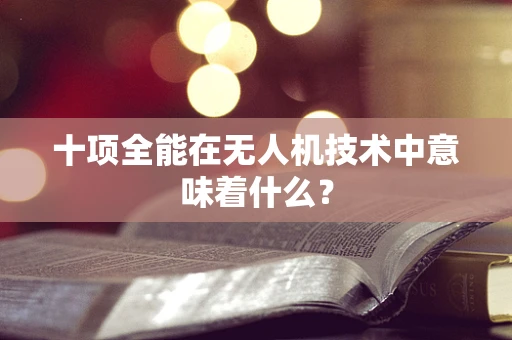 十项全能在无人机技术中意味着什么？