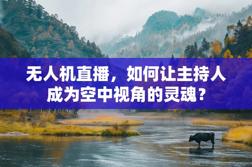 无人机直播，如何让主持人成为空中视角的灵魂？