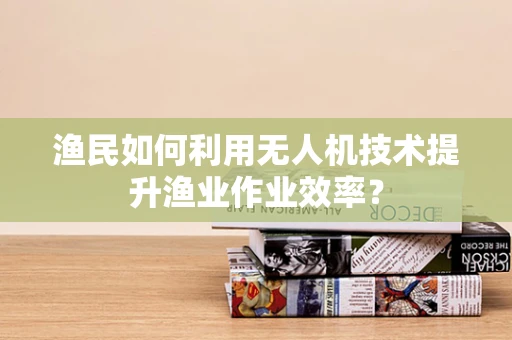 渔民如何利用无人机技术提升渔业作业效率？