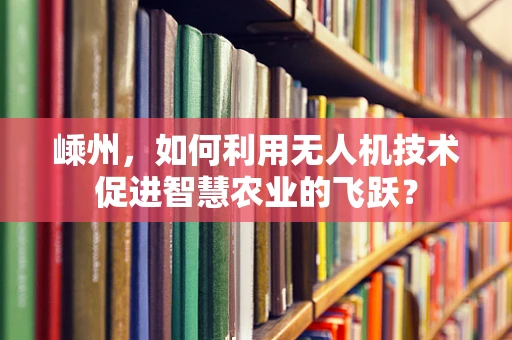 嵊州，如何利用无人机技术促进智慧农业的飞跃？