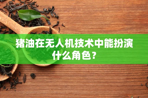 猪油在无人机技术中能扮演什么角色？
