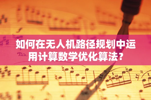 如何在无人机路径规划中运用计算数学优化算法？