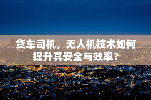 货车司机，无人机技术如何提升其安全与效率？
