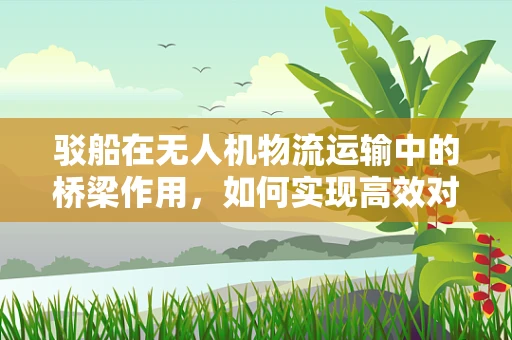 驳船在无人机物流运输中的桥梁作用，如何实现高效对接？