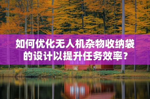 如何优化无人机杂物收纳袋的设计以提升任务效率？