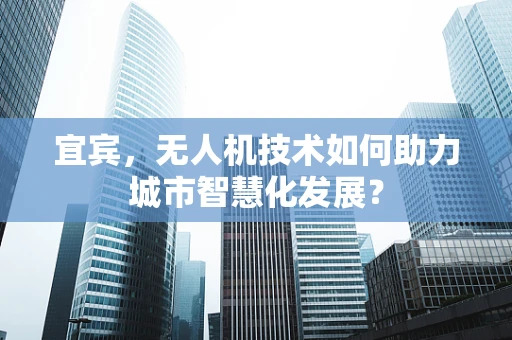 宜宾，无人机技术如何助力城市智慧化发展？