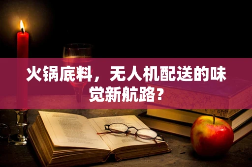 火锅底料，无人机配送的味觉新航路？