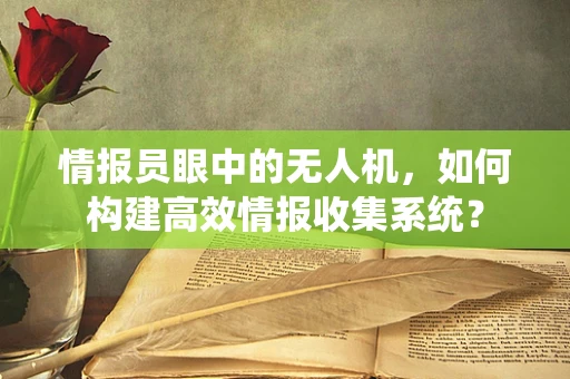 情报员眼中的无人机，如何构建高效情报收集系统？