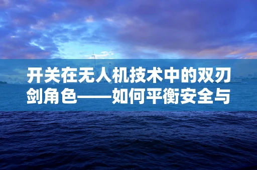 开关在无人机技术中的双刃剑角色——如何平衡安全与效率？