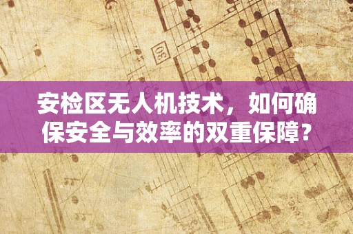 安检区无人机技术，如何确保安全与效率的双重保障？