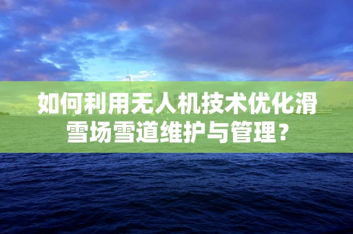 如何利用无人机技术优化滑雪场雪道维护与管理？