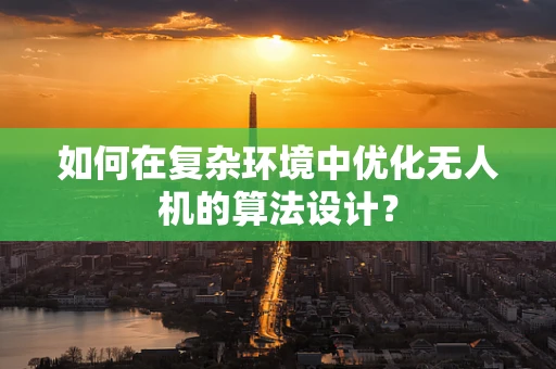 如何在复杂环境中优化无人机的算法设计？