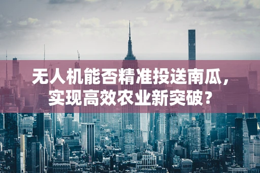无人机能否精准投送南瓜，实现高效农业新突破？