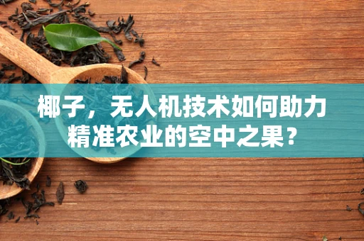 椰子，无人机技术如何助力精准农业的空中之果？