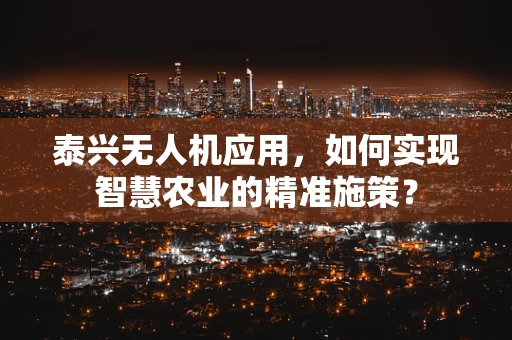 泰兴无人机应用，如何实现智慧农业的精准施策？