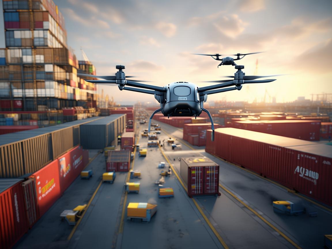 如何利用无人机技术优化码头物流效率？
