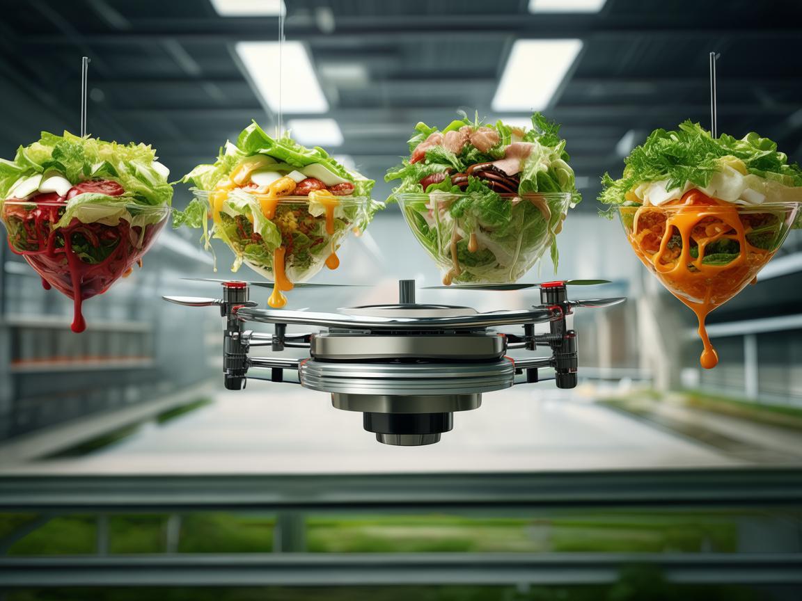 沙拉酱的空中挑战，无人机配送的创意应用？