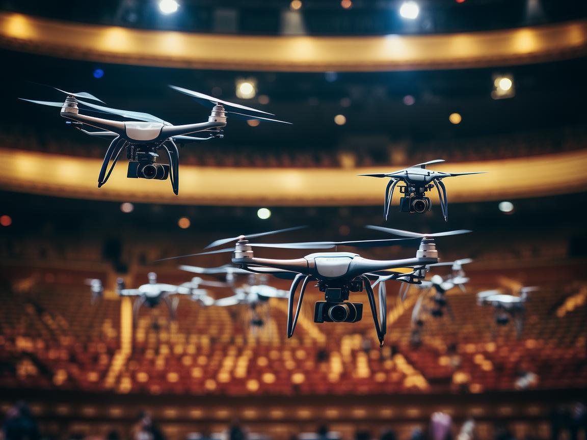 如何在剧院中高效运用无人机技术,实现空中视角的完美呈现?