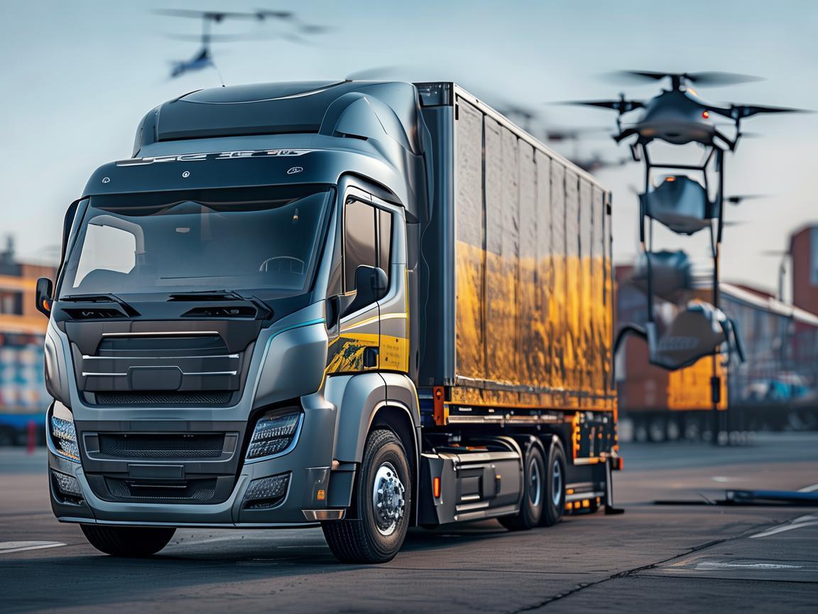 集装箱半挂车在无人机物流中的应用，如何实现高效装载与智能运输？