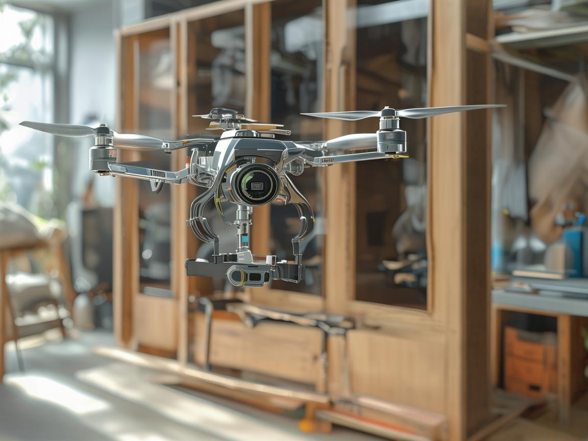 如何利用无人机技术优化简易衣柜的安装与监控？