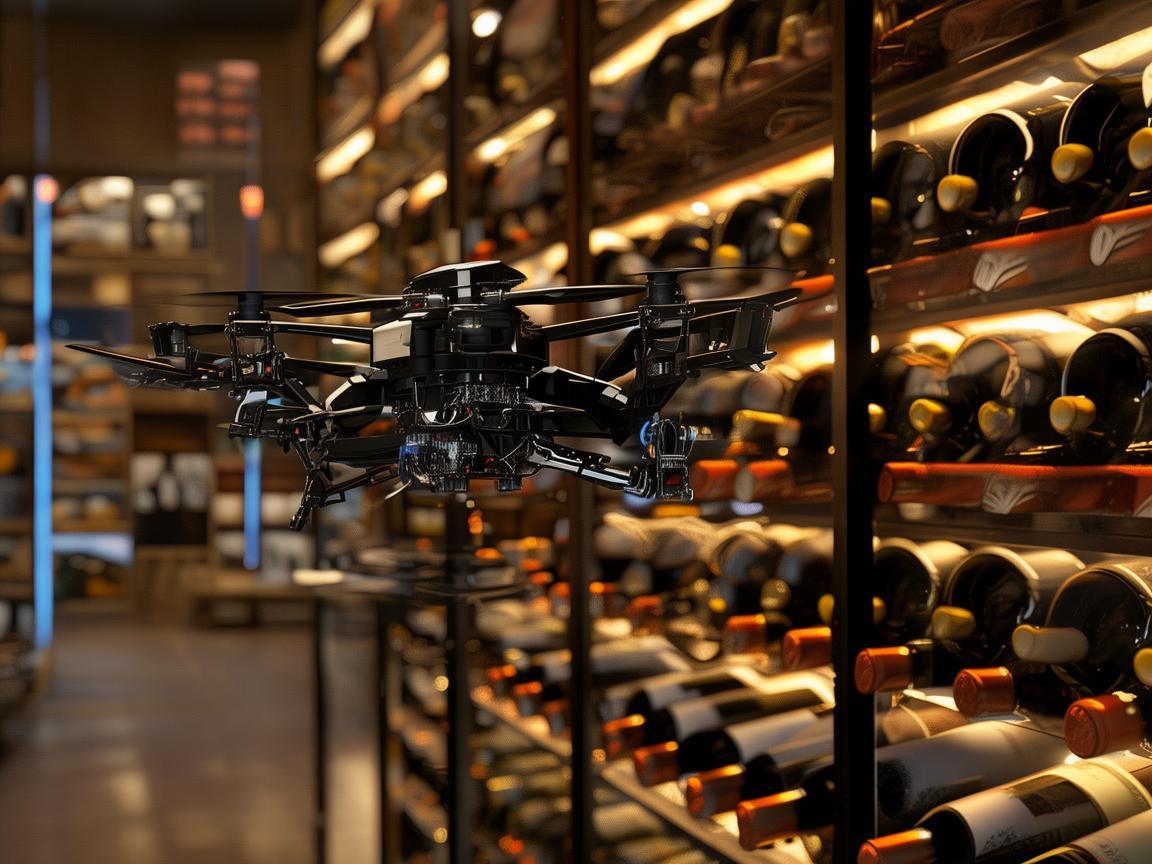 如何利用无人机技术优化地窖酒窖的监测与维护？